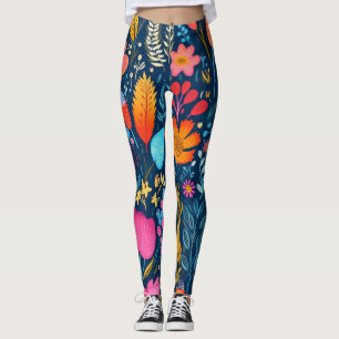 AD 010 - Floral digital pattern Leggings