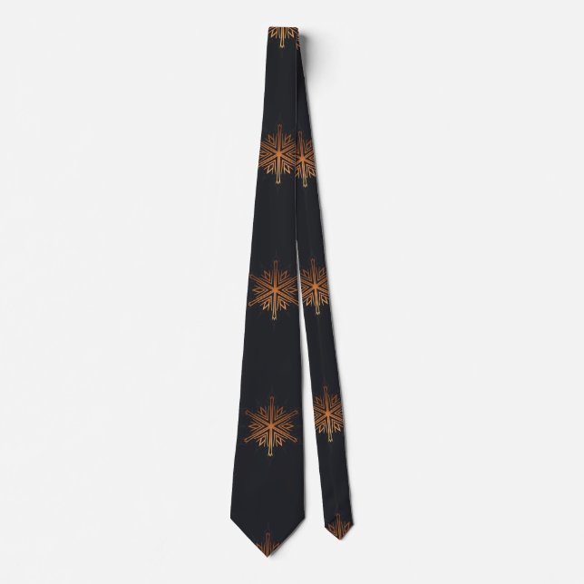AD 012 - Christmas digital graphic pattern Tie (Front)