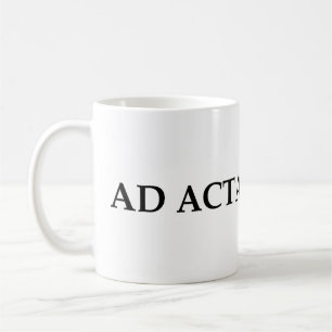 Ad acta coffee mug