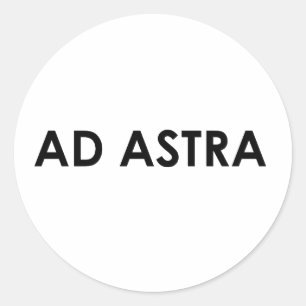 Ad astra classic round sticker