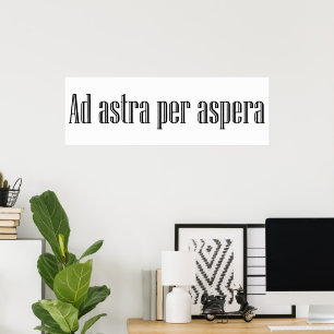 Ad astra per aspera poster
