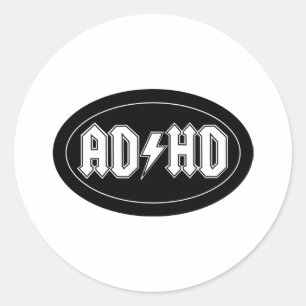 AD/HD CLASSIC ROUND STICKER