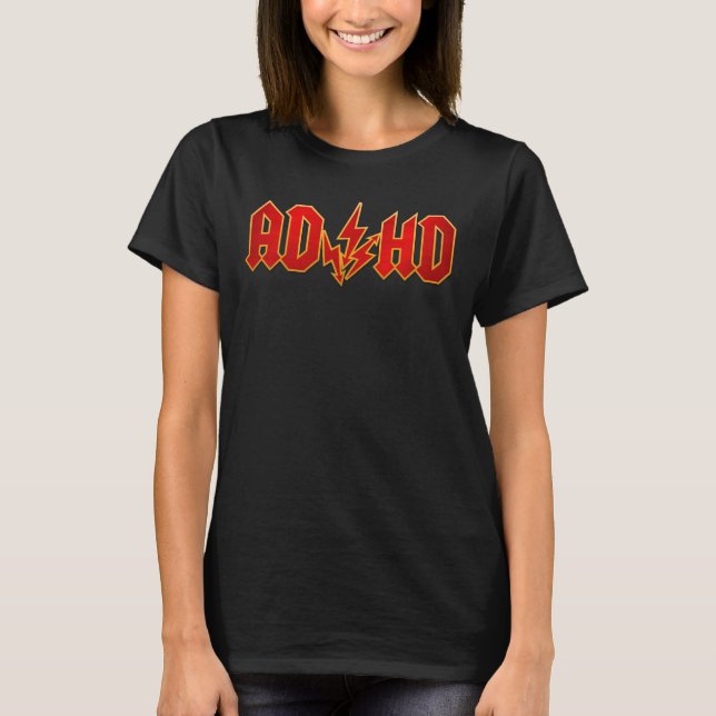 "AD/HD" rock T-Shirt (Front)