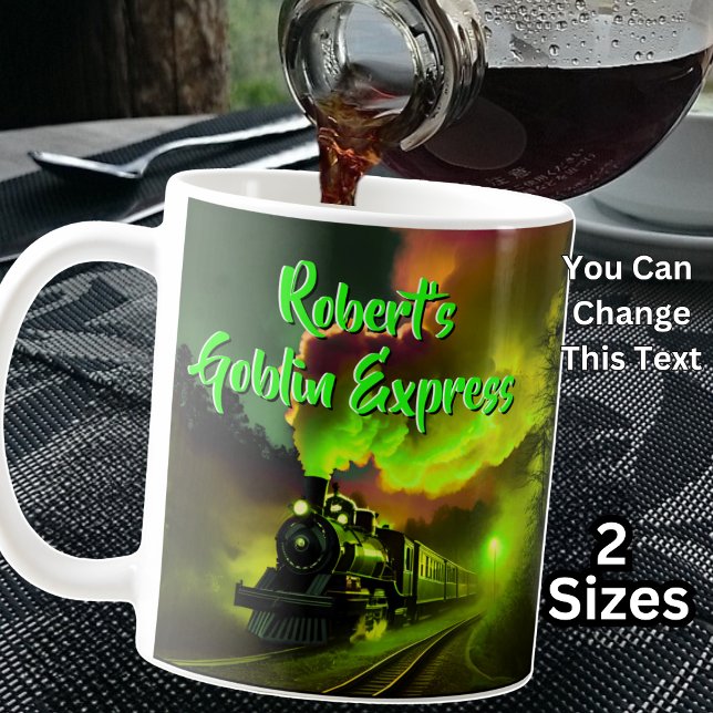 Ad Name, Goblin Express Halloween Steam Train  Coffee Mug (Creator Uploaded)