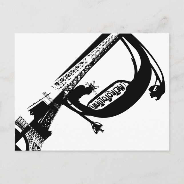 AD Paris Noir Postcard (Front)