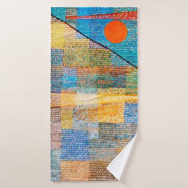 Ad Parnassum, Paul Klee Bath Towel (Bath Towel)