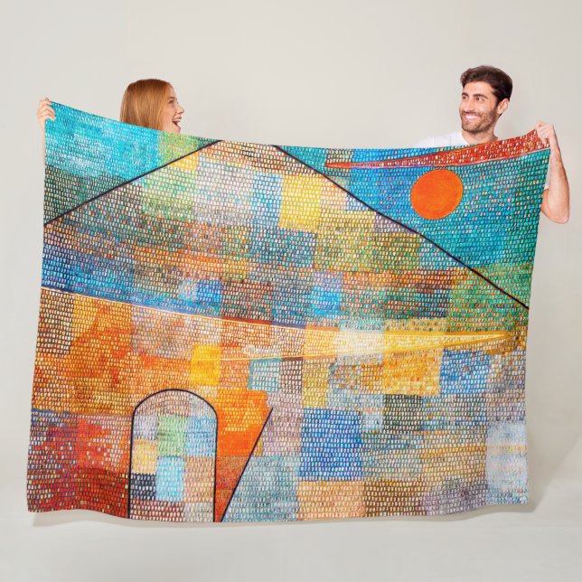 Ad Parnassum, Paul Klee Fleece Blanket (In Situ)