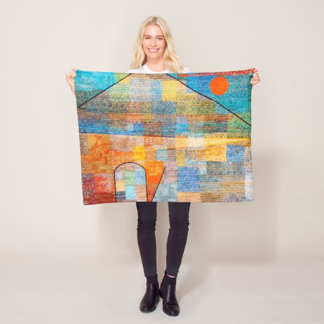 Ad Parnassum, Paul Klee Fleece Blanket (In Situ)