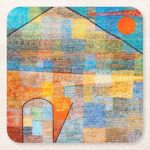 Ad Parnassum, Paul Klee Square Paper Coaster