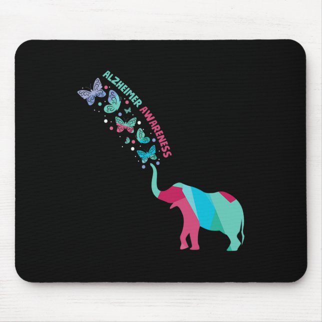 Ad Patient Disorder Butterfly Elephant  Mouse Pad (Front)
