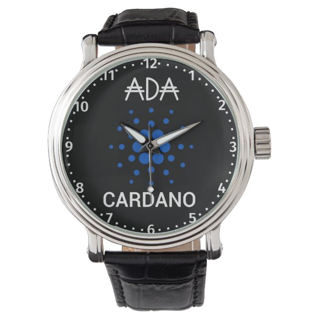 ADA Cardano Crypto Coin Poster Watch (Front)