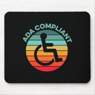ADA Compliant Accessibility Compliance Disabled Ac Mouse Pad