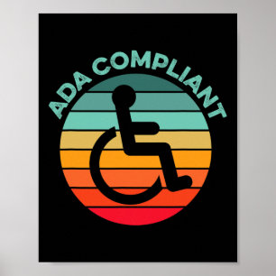 ADA Compliant Accessibility Compliance Disabled Ac Poster