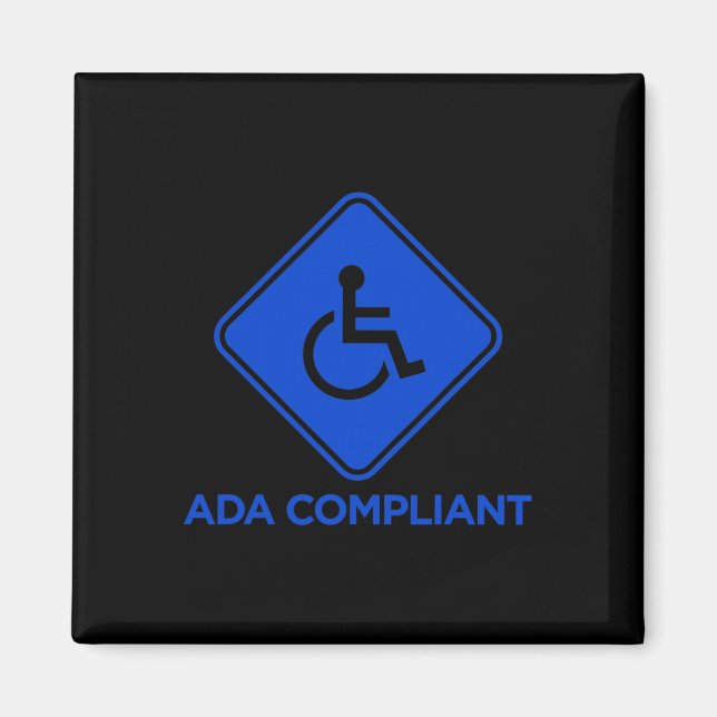 ADA Compliant Accessibility Disabled Compliance Ac Magnet (Front)