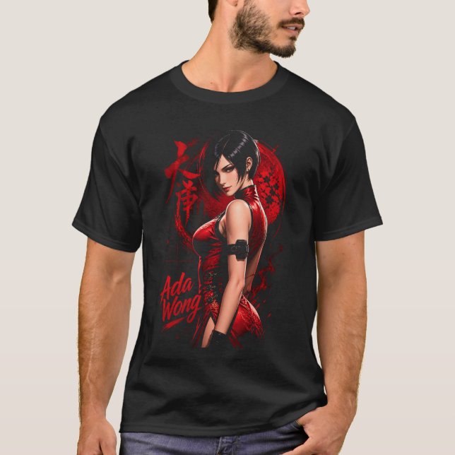 Ada Horror Wong Art 26 | Basic Dark T-Shirt (Front)