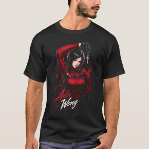 Ada Horror Wong Art 40 Basic Dark T-Shirt