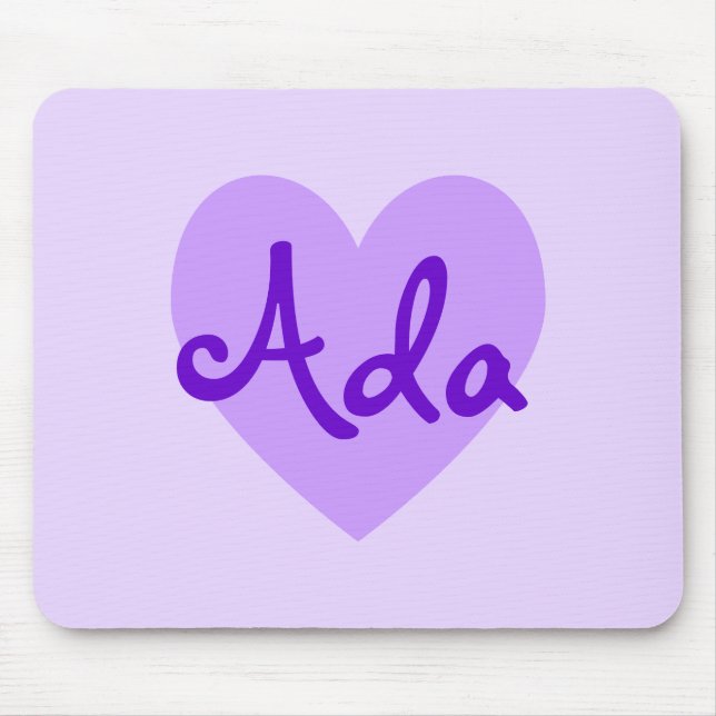 Ada in Purple Mouse Pad (Front)