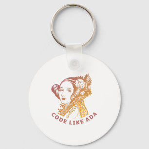 Ada Lovelace Dawn Gradient Code Like Ada Key Ring
