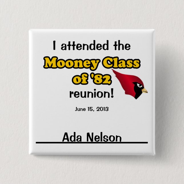 Ada Nelson 15 Cm Square Badge (Front)