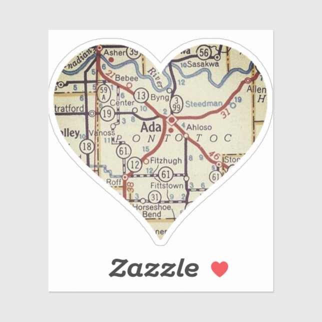 Ada OK Retro Map (Sheet)