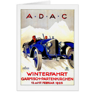 ADAC German Auto Race ~ Vintage Automobile Ad