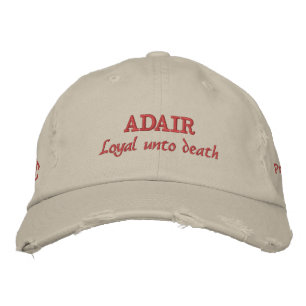 Adair Clan Motto Personalised Embroidered Hat
