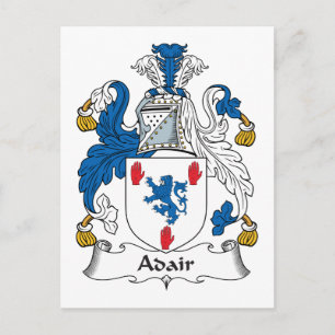 Adair Family Crest Postcard