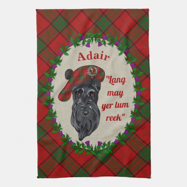 Adair Scottie Dog Kitchen Towel (Vertical)