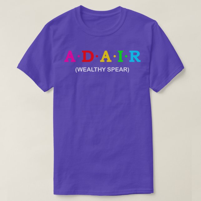Adair Wealthy spear T-Shirt (Design Front)