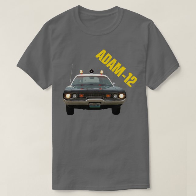 Adam 12 Patrol  60s70s Cop Show TShirt (Design Front)
