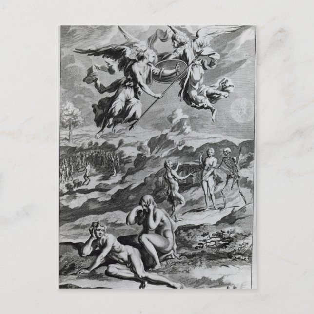 Adam and Eve after the Fall Postcard (Front)