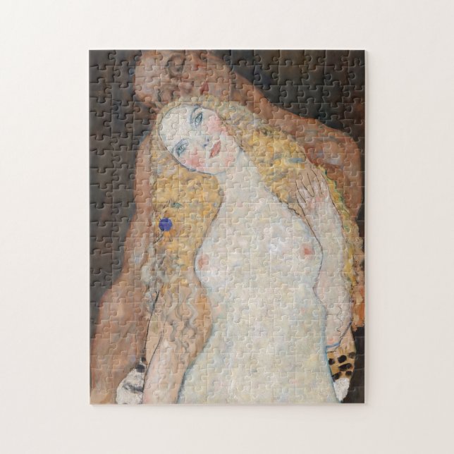 Adam and Eve by Gustav Klimt Jigsaw Puzzle (Vertical)