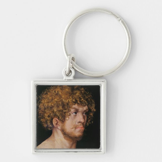 Adam and Eve, detail of Adam's head Key Ring (Front)
