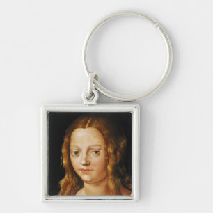 Adam and Eve, detail of Eve's head Key Ring