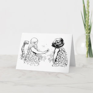 "Adam and Eve" Greeting Card