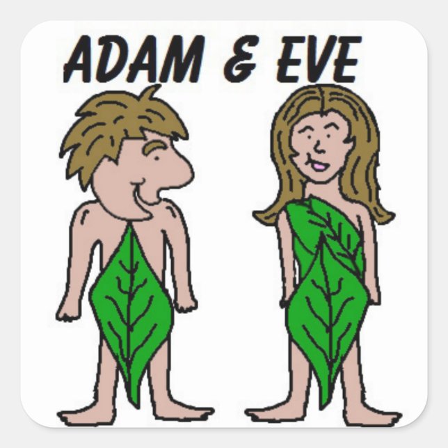Adam And Eve Stickers (Front)