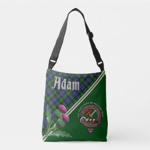 Adam Clan Badge & Tartan  Crossbody Bag