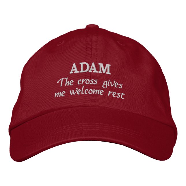 Adam Clan Motto Embroidered Hat (Front)