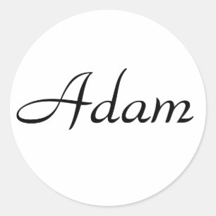 Adam Classic Round Sticker