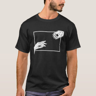 Adam Creation Minimalist Creation Of Hand  Cat T-Shirt