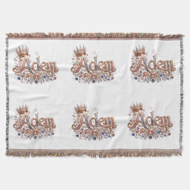 Adam Crown Cosy Throw Blanket (Front)