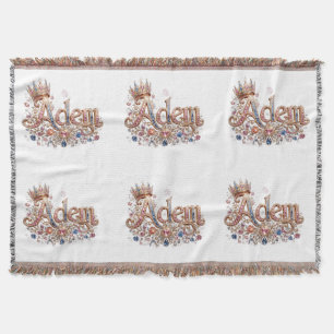 Adam Crown Cozy Throw Blanket