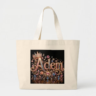 Adam Crown Sparkle Tote Bag