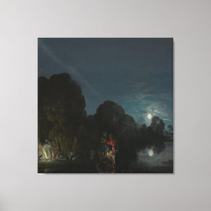Adam Elsheimer  The Rest on The Flight into Egypt Canvas Print
