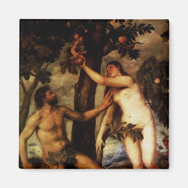 Adam & Eve - The Fall of Man Magnet (Front)