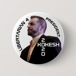 Adam Kokesh for President 2020 6 Cm Round Badge