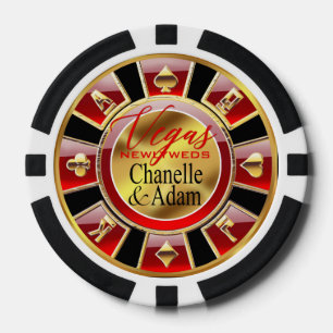 Adam Las Vegas Casino Chip   red gold