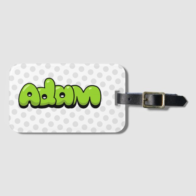 Adam Luggage Tag (Front Horizontal)