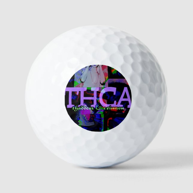 Adam Moyer Original "THCA" Rare Golf Balls (Front)
