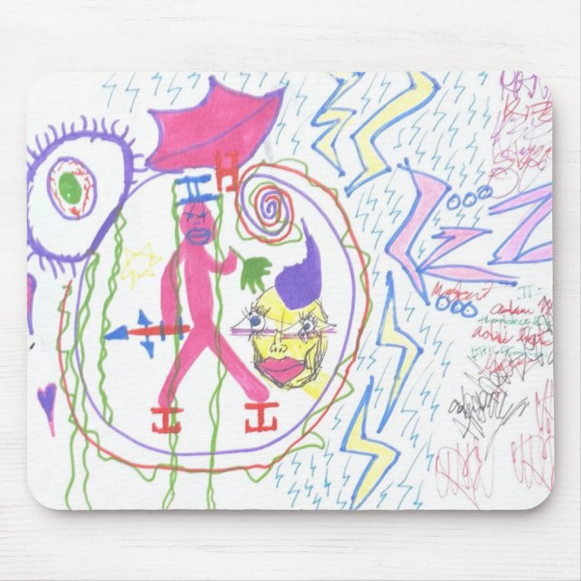 Adam Moyer Original "ZZZ's" Rare Mouse Pad (Front)